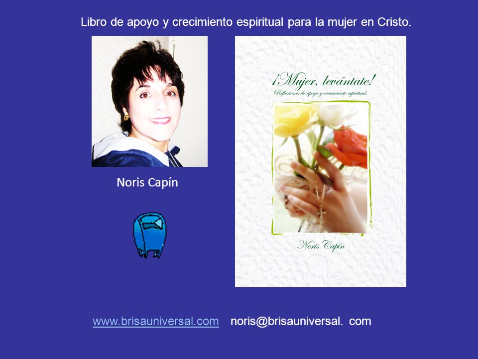 Libro de apoyo y crecimiento espiritual para la mujer en Cristo.