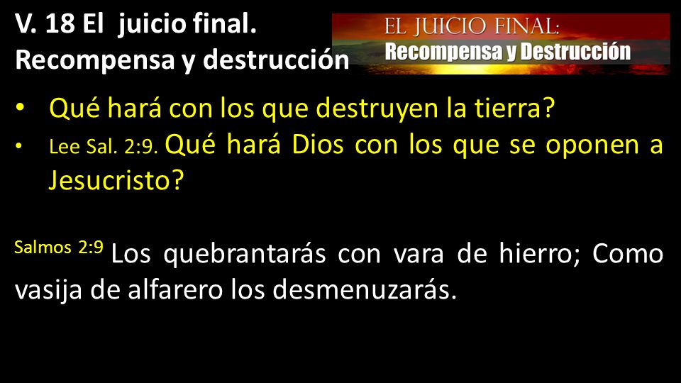 Recompensa y destrucción