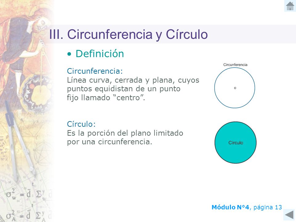 III. Circunferencia y Círculo