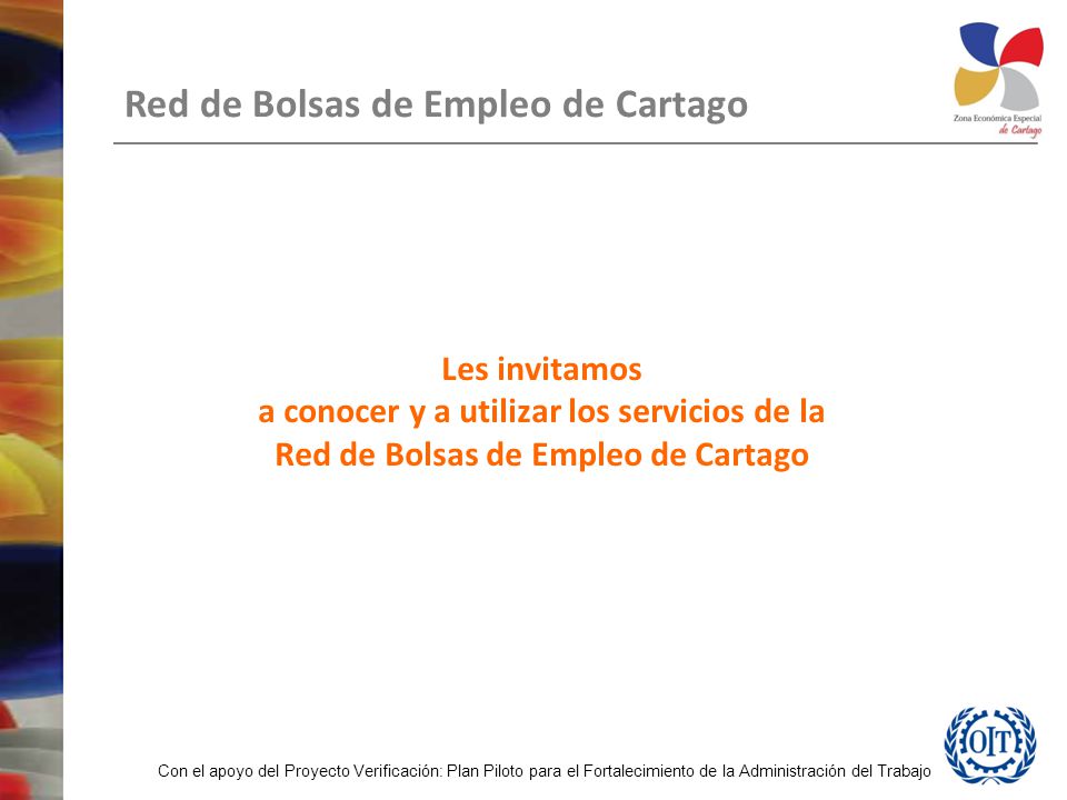 Les invitamos a conocer y a utilizar los servicios de la Red de Bolsas de Empleo de Cartago