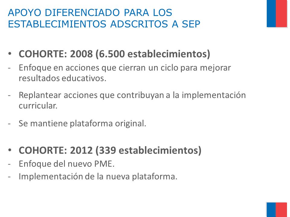 APOYO DIFERENCIADO PARA LOS ESTABLECIMIENTOS ADSCRITOS A SEP