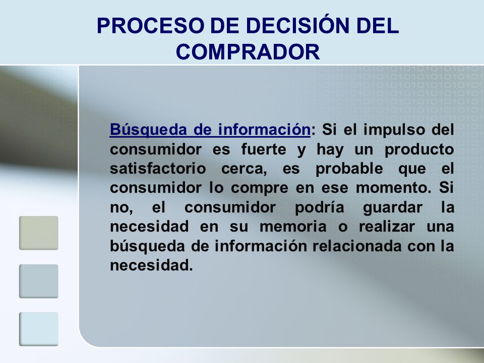 PROCESO DE DECISIÓN DEL COMPRADOR