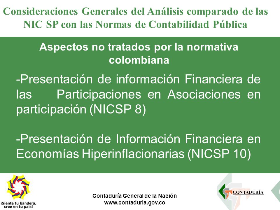 Consideraciones Generales del Análisis comparado de las NIC SP con las Normas de Contabilidad Pública