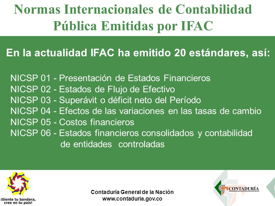 Normas Internacionales de Contabilidad Pública Emitidas por IFAC
