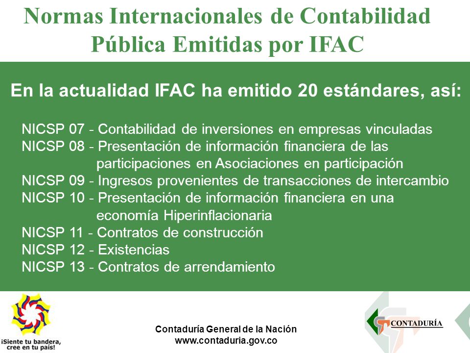 Normas Internacionales de Contabilidad Pública Emitidas por IFAC