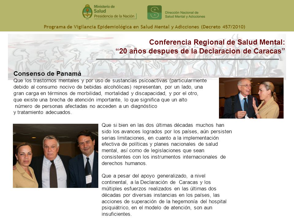 Conferencia Regional de Salud Mental: