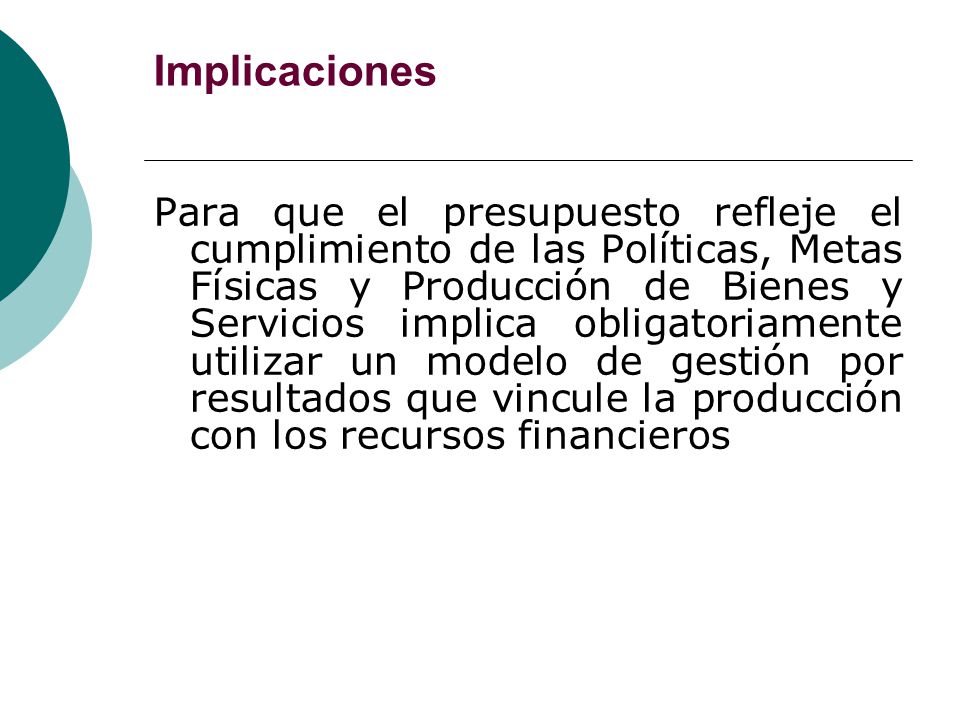 Implicaciones