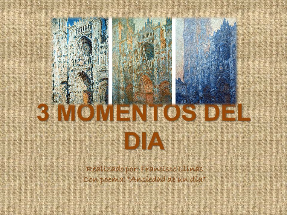 Realizado por: Francisco Llinás Con poema: Ansiedad de un día