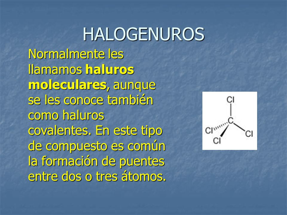 HALOGENUROS