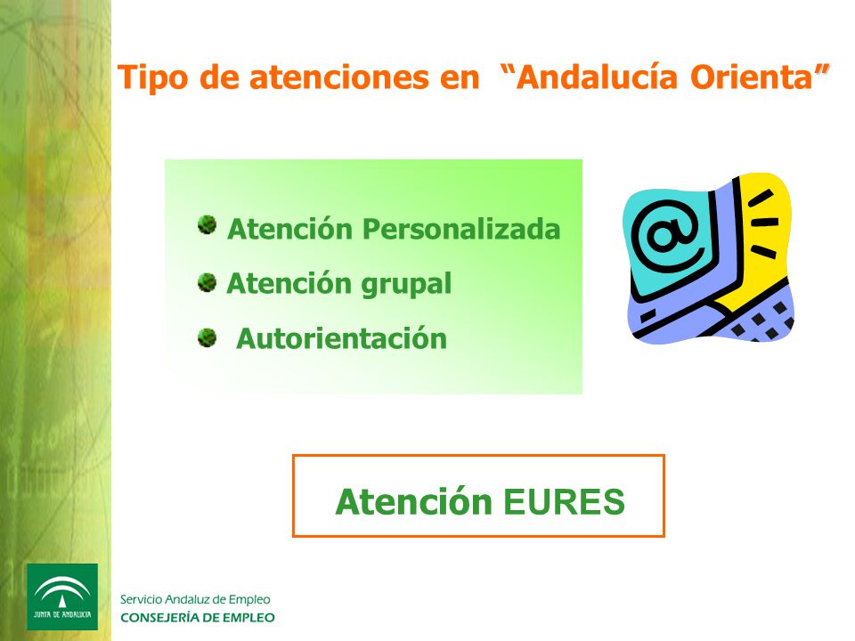Tipo de atenciones en Andalucía Orienta