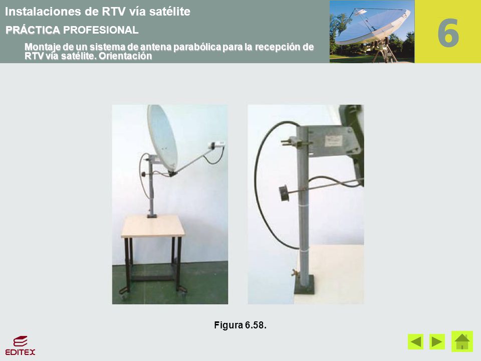 PRÁCTICA PROFESIONAL Montaje de un sistema de antena parabólica para la recepción de RTV vía satélite. Orientación.