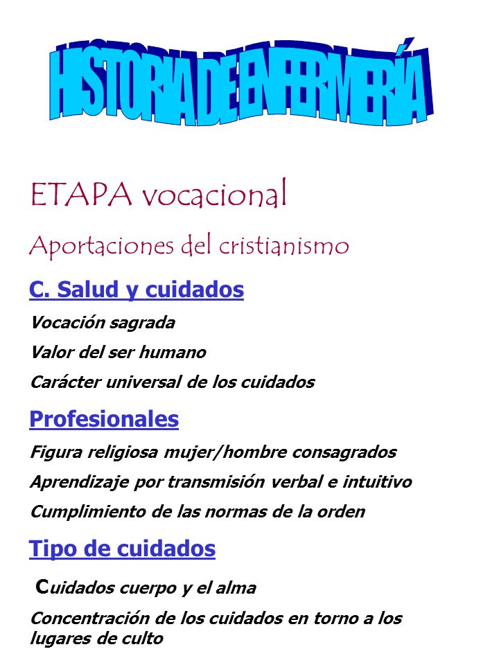 HISTORIA DE ENFERMERÍA