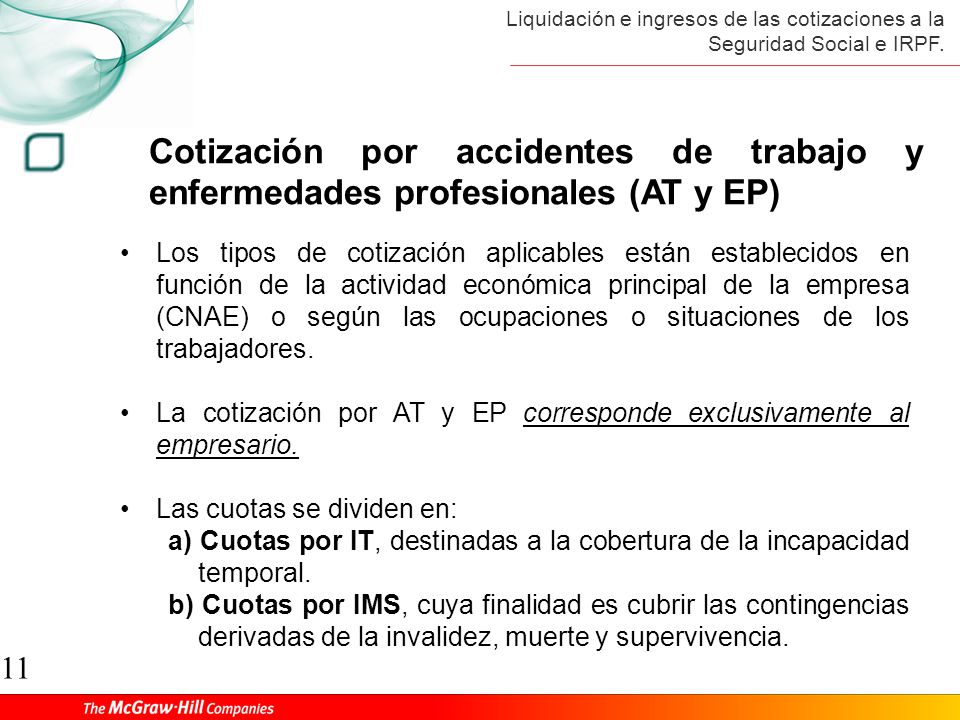 Cotización por accidentes de trabajo y enfermedades profesionales (AT y EP)