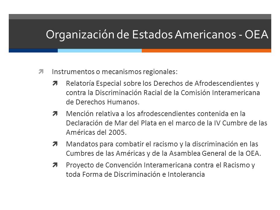 Organización de Estados Americanos - OEA