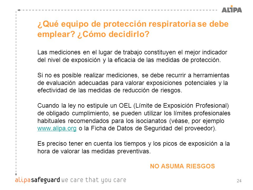 ¿Qué equipo de protección respiratoria se debe emplear ¿Cómo decidirlo