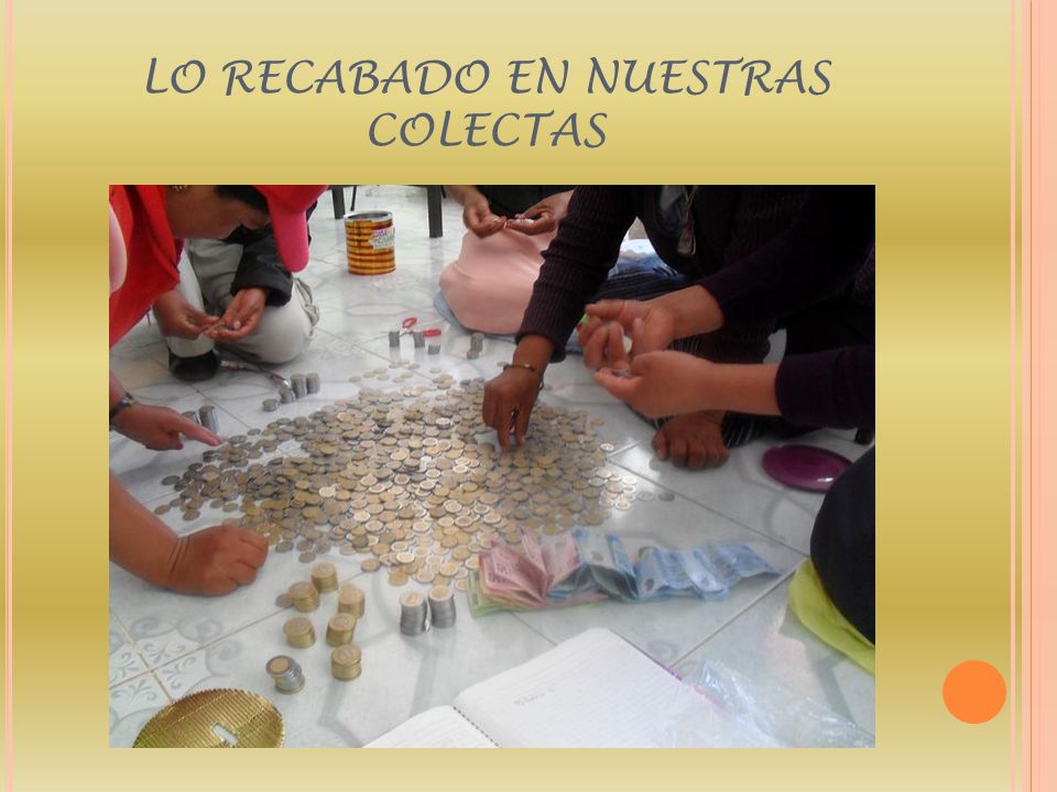 LO RECABADO EN NUESTRAS COLECTAS