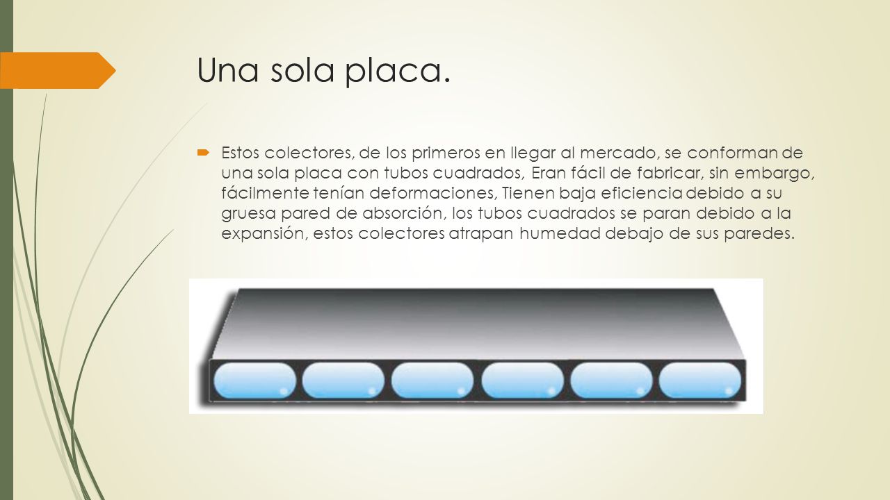 Una sola placa.
