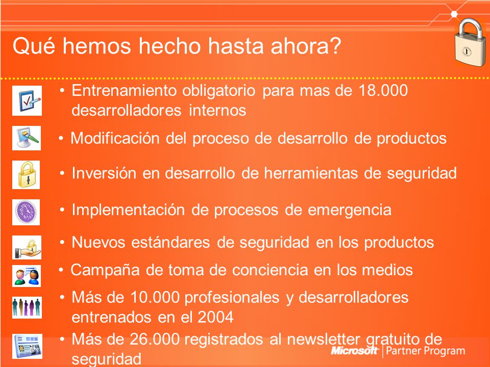 Qué hemos hecho hasta ahora
