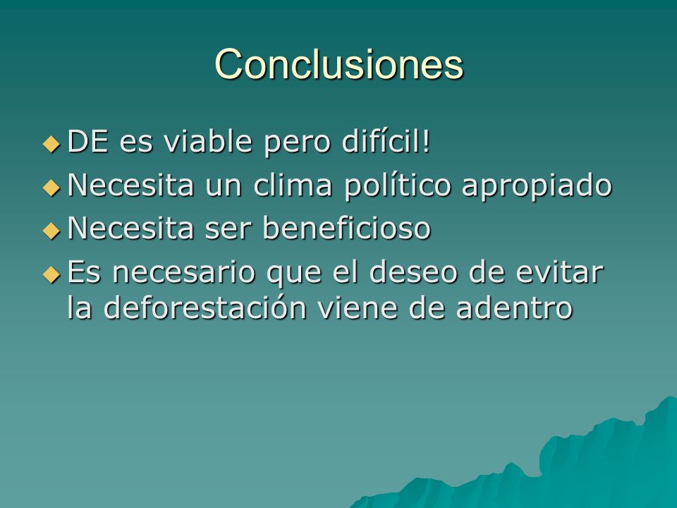 Conclusiones DE es viable pero difícil!