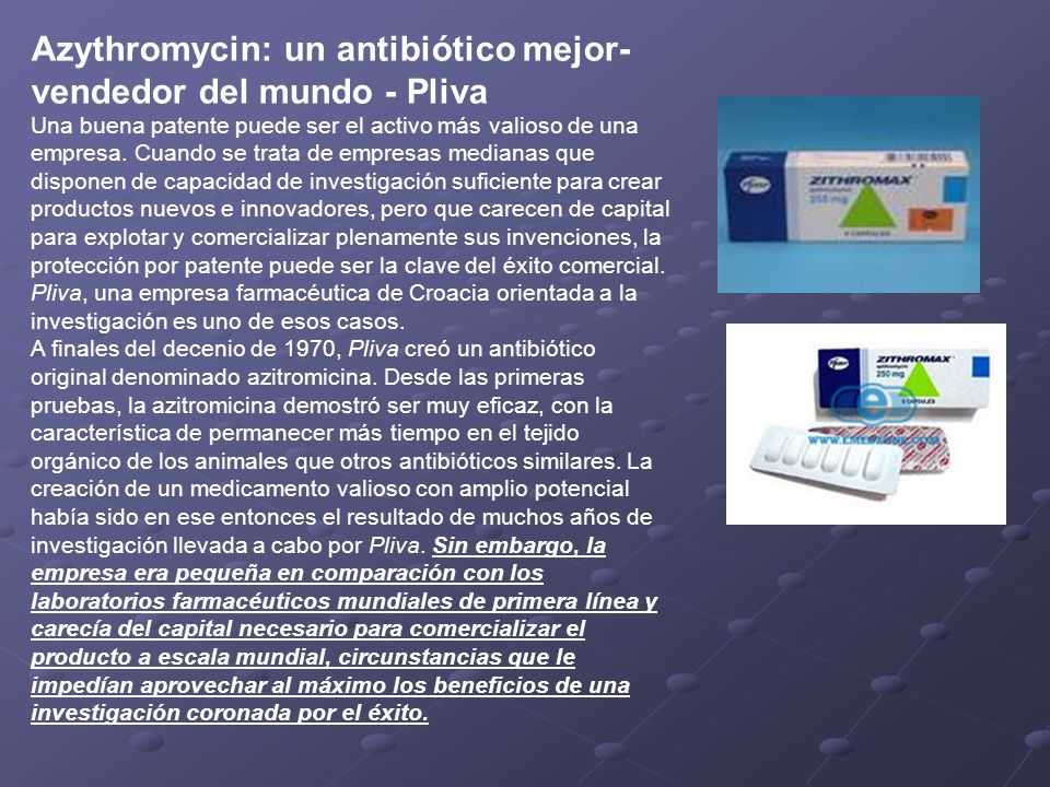Azythromycin: un antibiótico mejor-vendedor del mundo - Pliva
