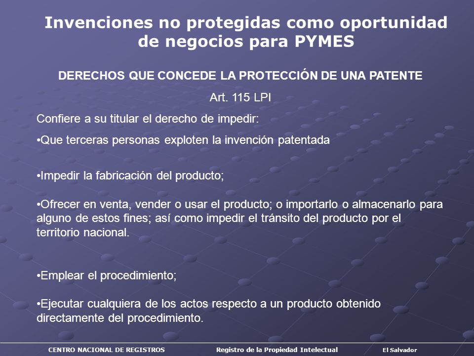 Invenciones no protegidas como oportunidad de negocios para PYMES