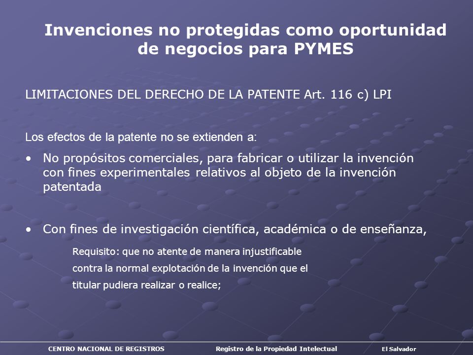 Invenciones no protegidas como oportunidad de negocios para PYMES