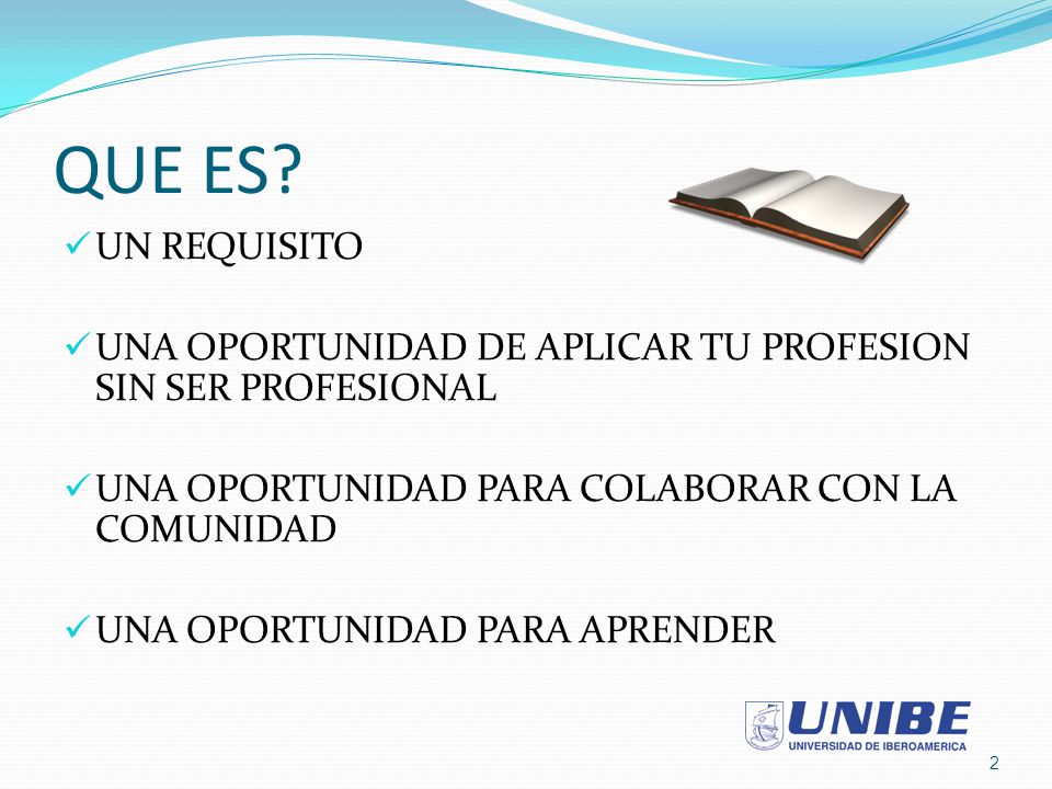 QUE ES UN REQUISITO. UNA OPORTUNIDAD DE APLICAR TU PROFESION SIN SER PROFESIONAL. UNA OPORTUNIDAD PARA COLABORAR CON LA COMUNIDAD.
