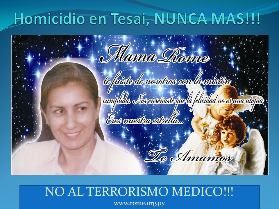 Homicidio en Tesai, NUNCA MAS!!!