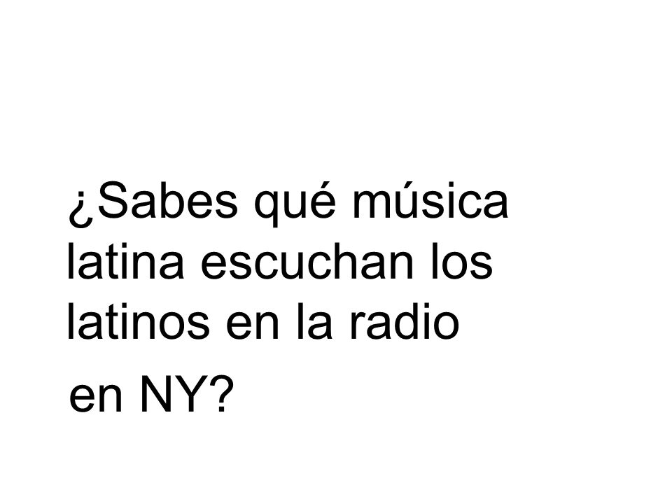 ¿Sabes qué música latina escuchan los latinos en la radio