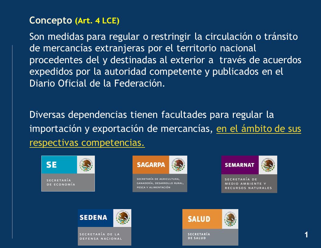 Objetivo (Art. 15 LCE) I. Para corregir desequilibrios de la balanza de pagos.