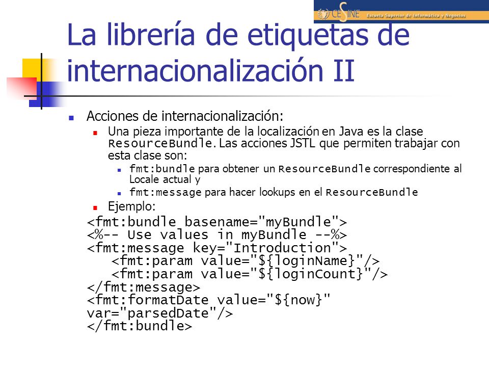 La librería de etiquetas de internacionalización II