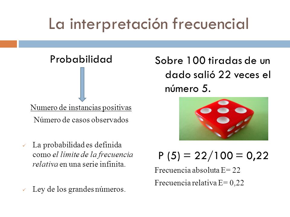 La interpretación frecuencial
