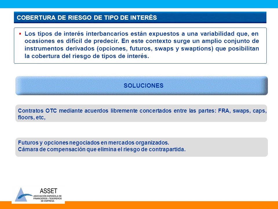 COBERTURA DE RIESGO DE TIPO DE INTERÉS