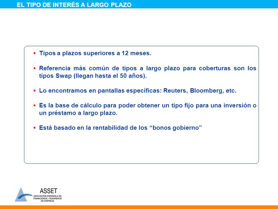 EL TIPO DE INTERÉS A LARGO PLAZO