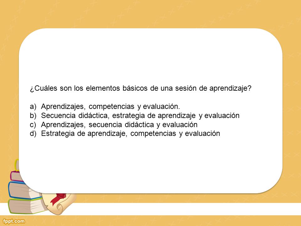 ¿Cuáles son los elementos básicos de una sesión de aprendizaje