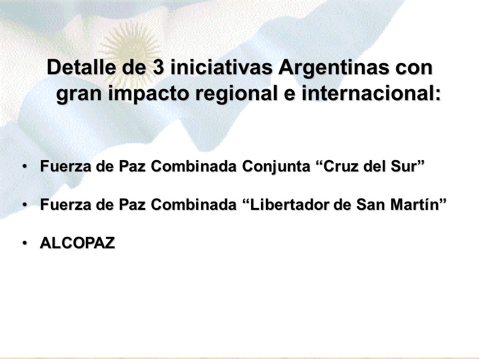 Detalle de 3 iniciativas Argentinas con gran impacto regional e internacional: