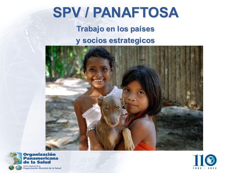 SPV / PANAFTOSA Trabajo en los países y socios estrategicos