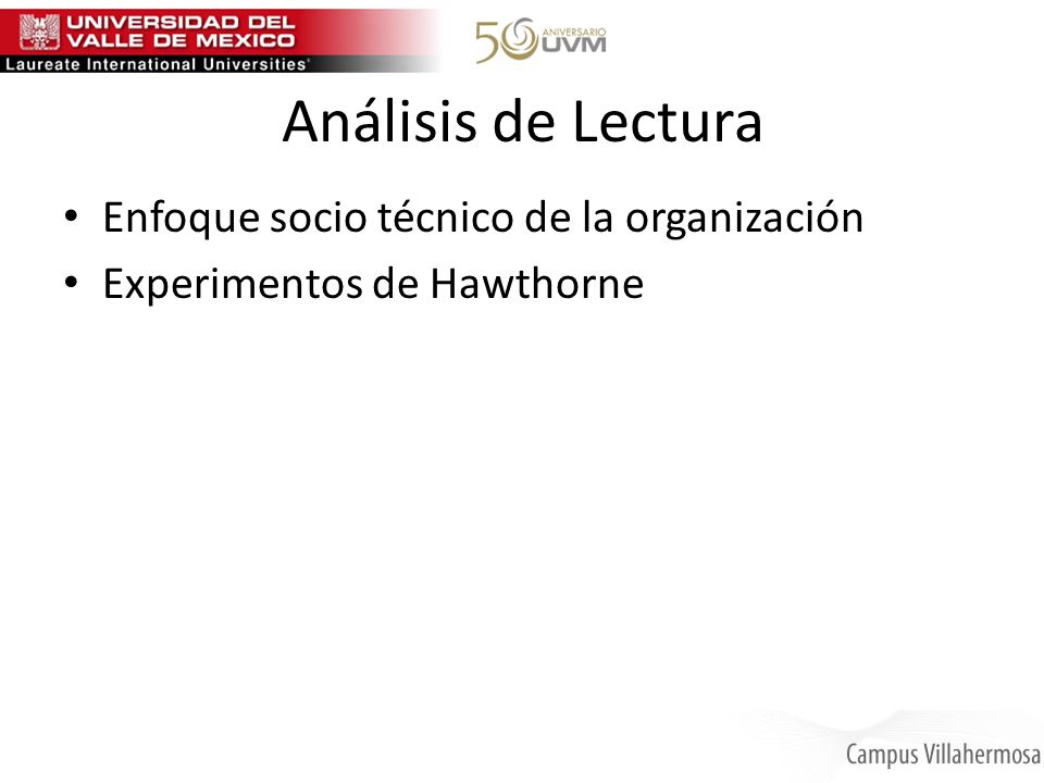 Análisis de Lectura Enfoque socio técnico de la organización