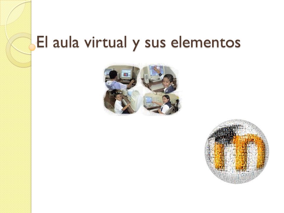 El aula virtual y sus elementos