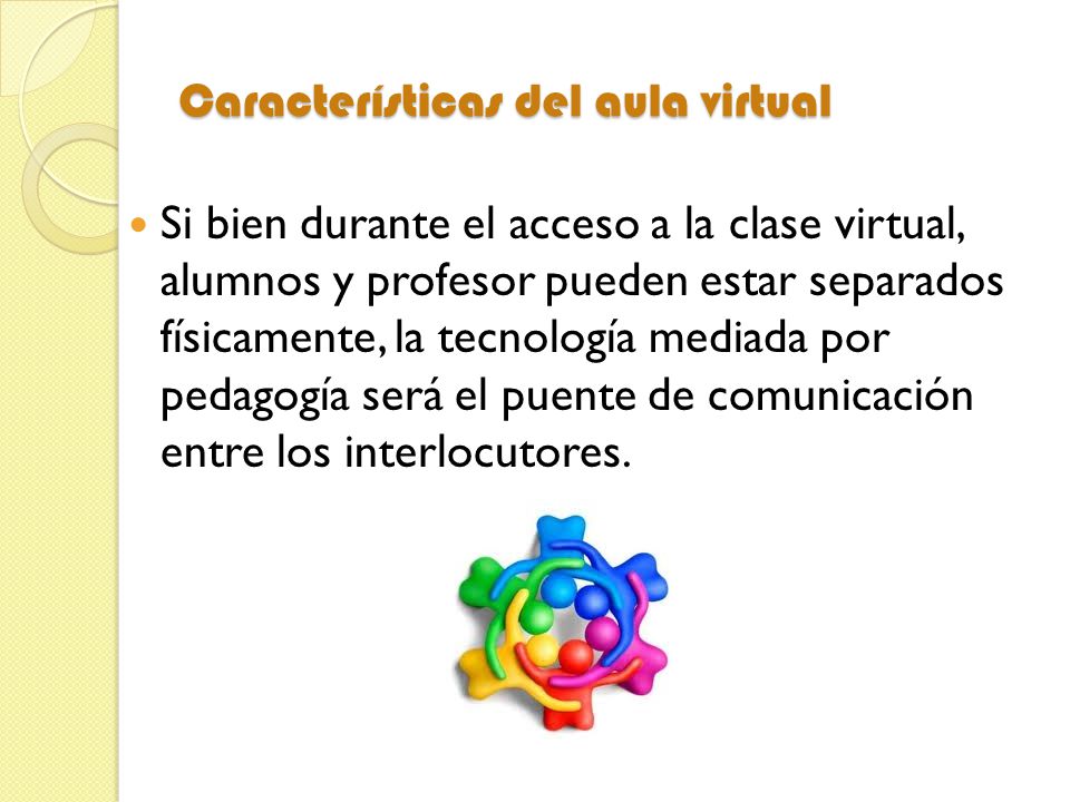 Características del aula virtual