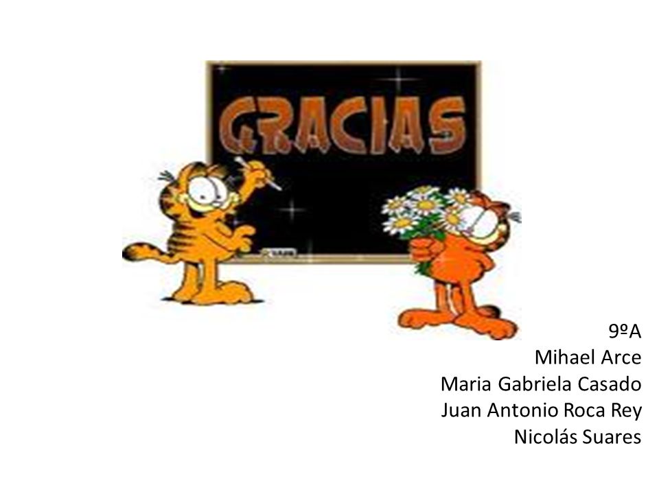 Muchas gracias… 9ºA Mihael Arce Maria Gabriela Casado