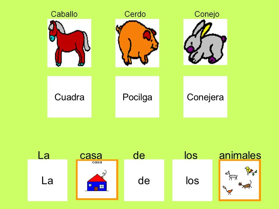 La casa de los animales La de los Cuadra Pocilga Conejera