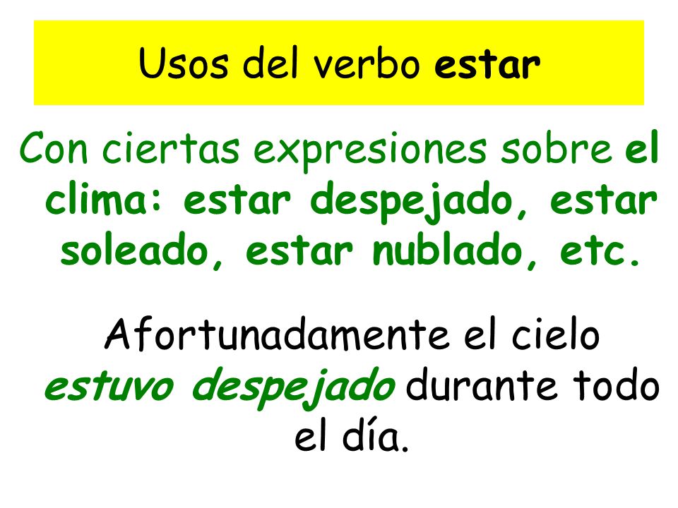 Afortunadamente el cielo estuvo despejado durante todo el día.