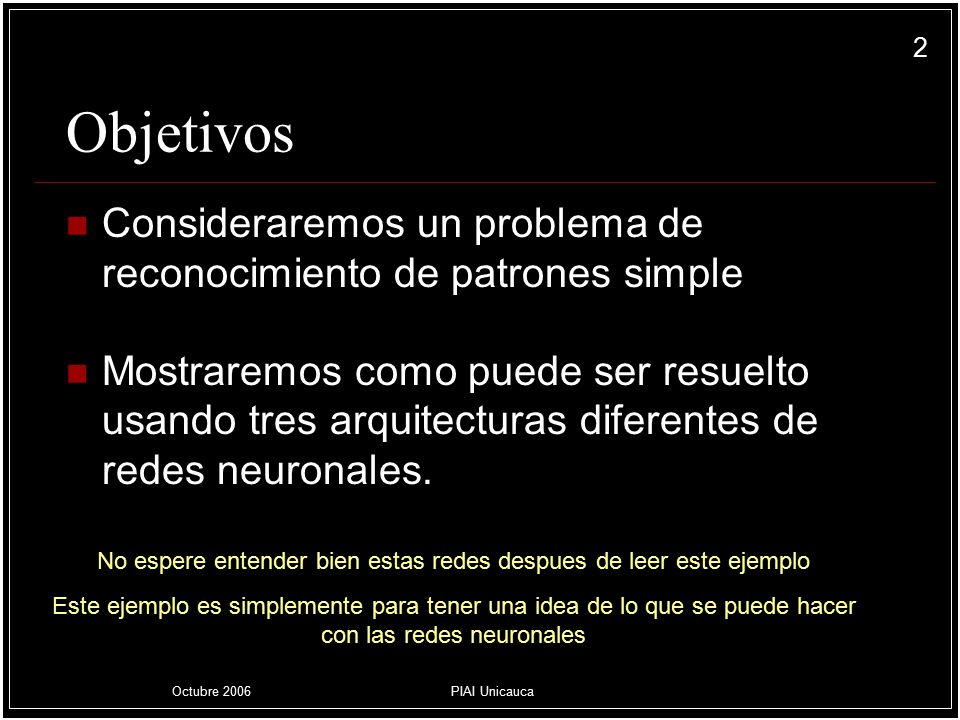 No espere entender bien estas redes despues de leer este ejemplo