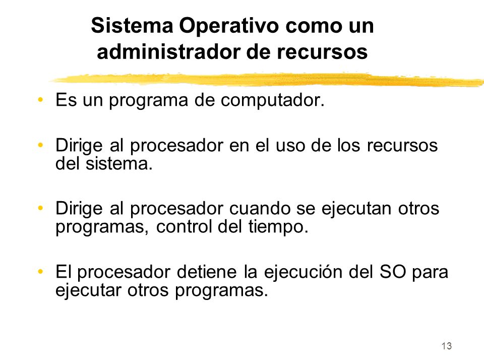 Sistema Operativo como un administrador de recursos