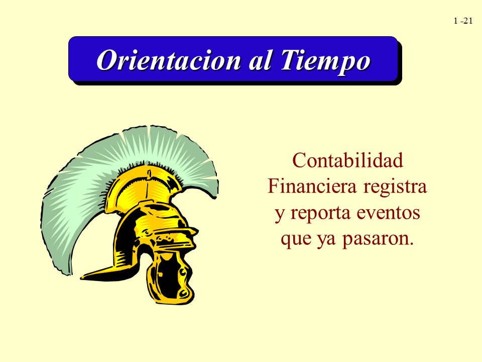 Contabilidad Financiera registra y reporta eventos que ya pasaron.