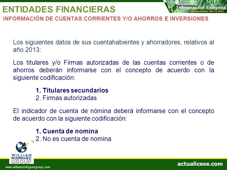 ENTIDADES FINANCIERAS