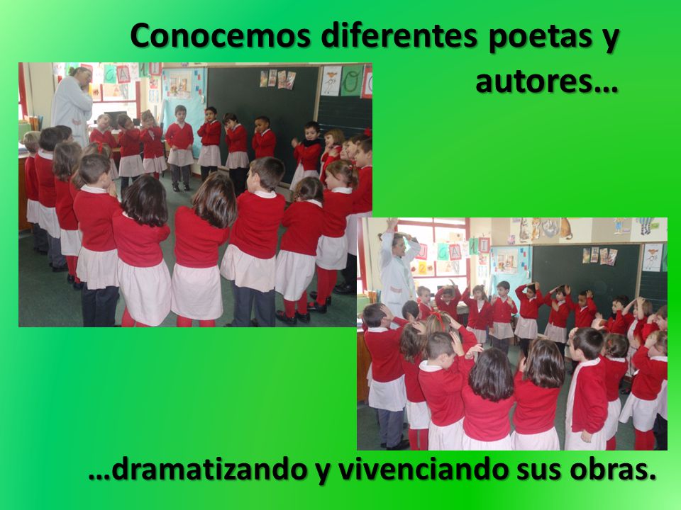 Conocemos diferentes poetas y autores…