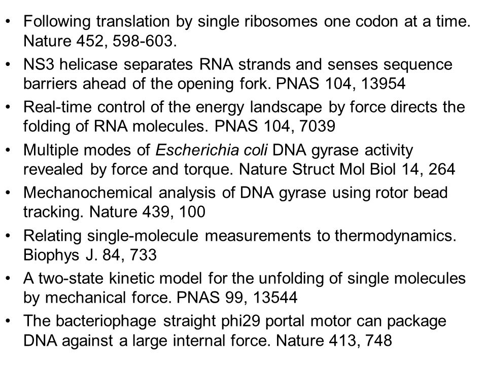 Following translation by single ribosomes one codon at a time