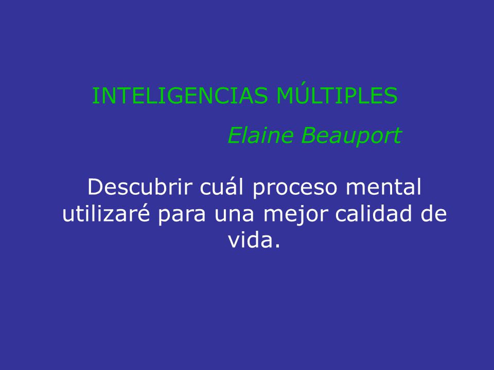 INTELIGENCIAS MÚLTIPLES
